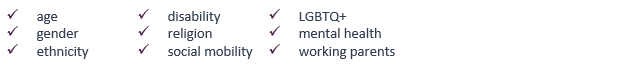 ACT Diversity and Inclusion event topics