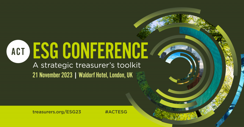 Association of Corporate Treasurers (ACT) ESG Conference Banner 2023