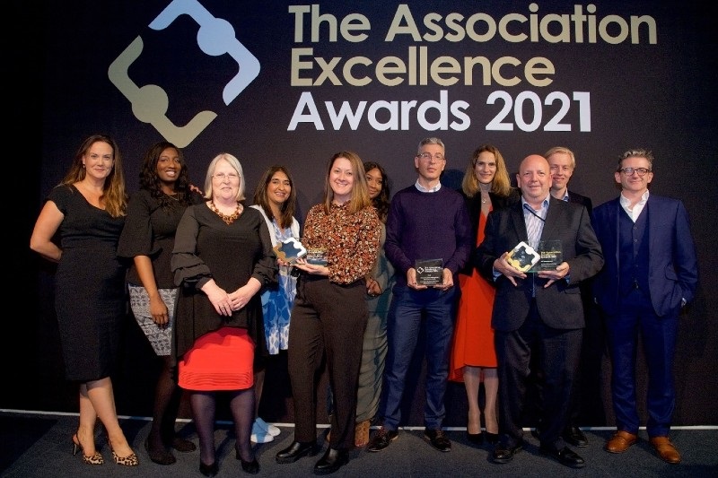 ACT team with the awards at the Association Excellence Awards 2021