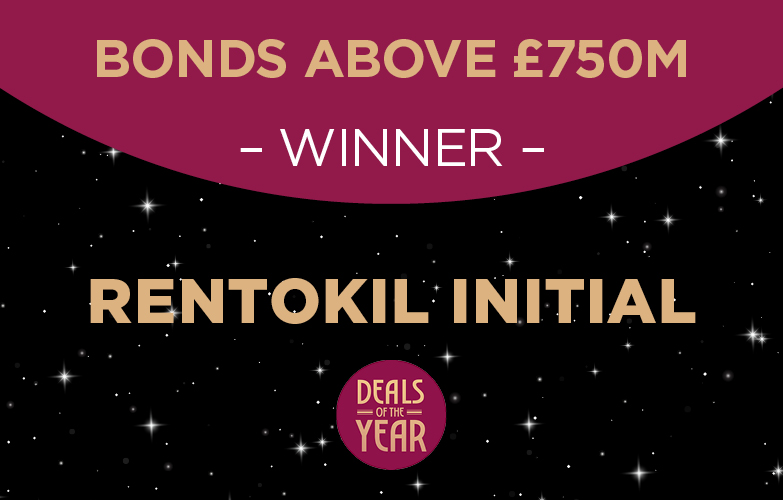 Bonds above £750m winner - Rentokil Initial