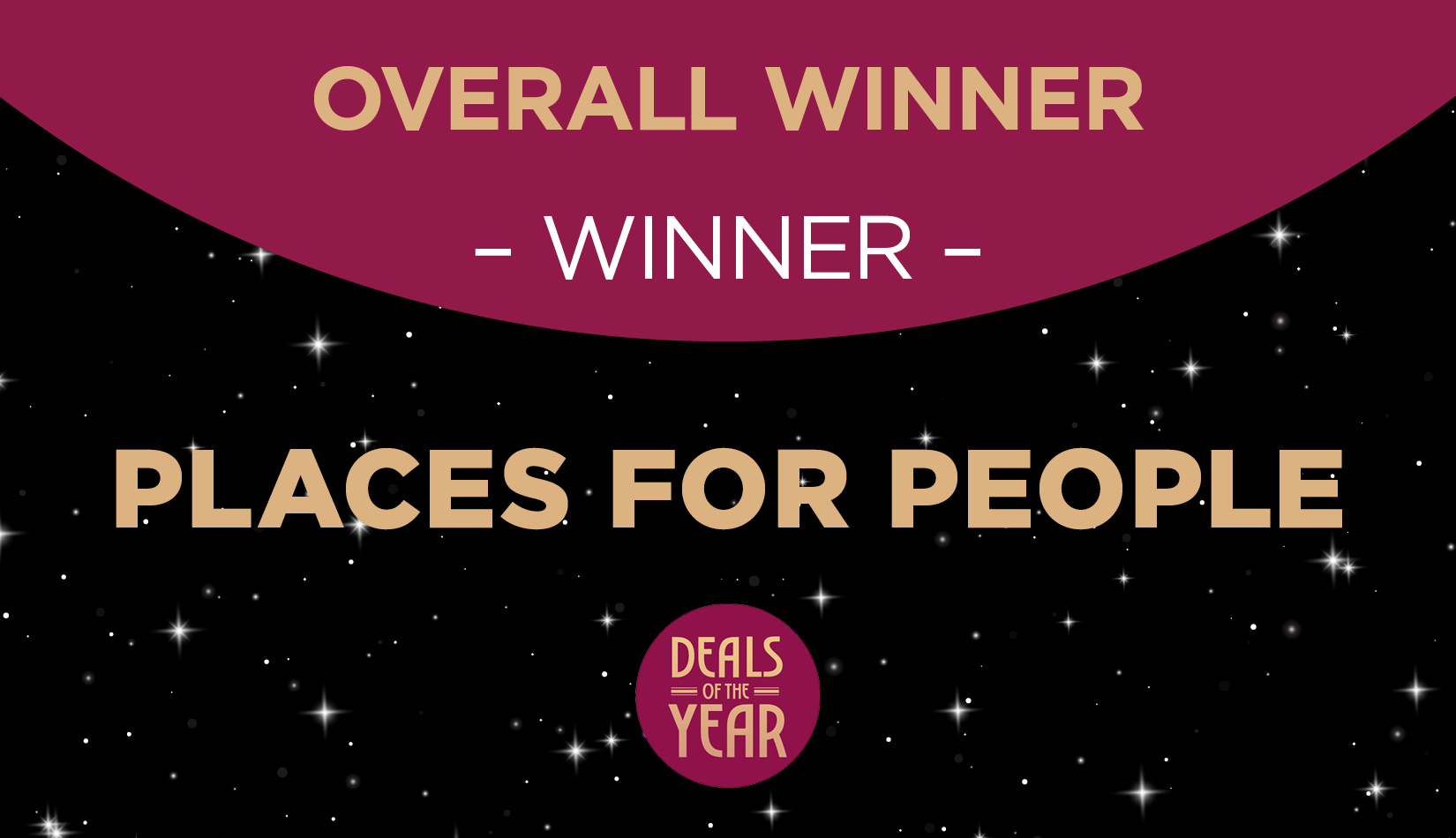 Deals of the Year overall winner Places for People