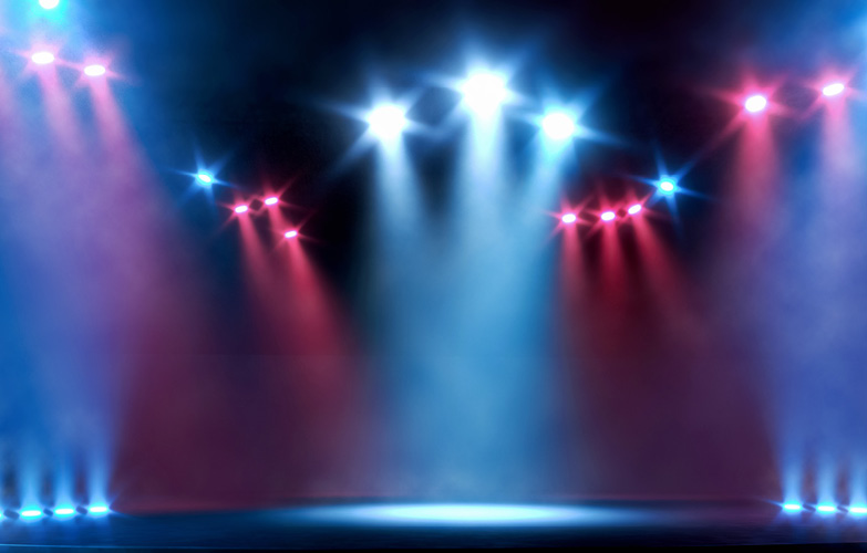 stage lights on a spotlight 
