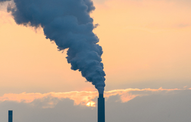 Chimney belching out smoke