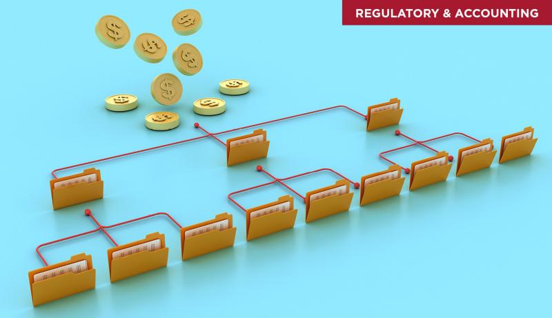 coins going into file folders