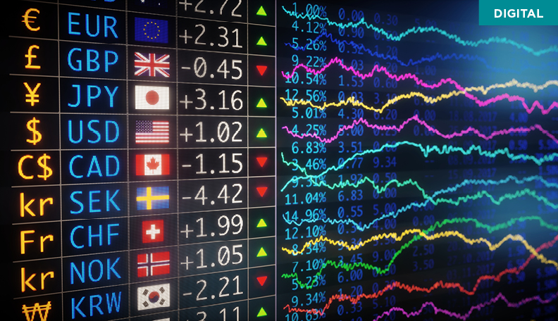 World currency exchange table