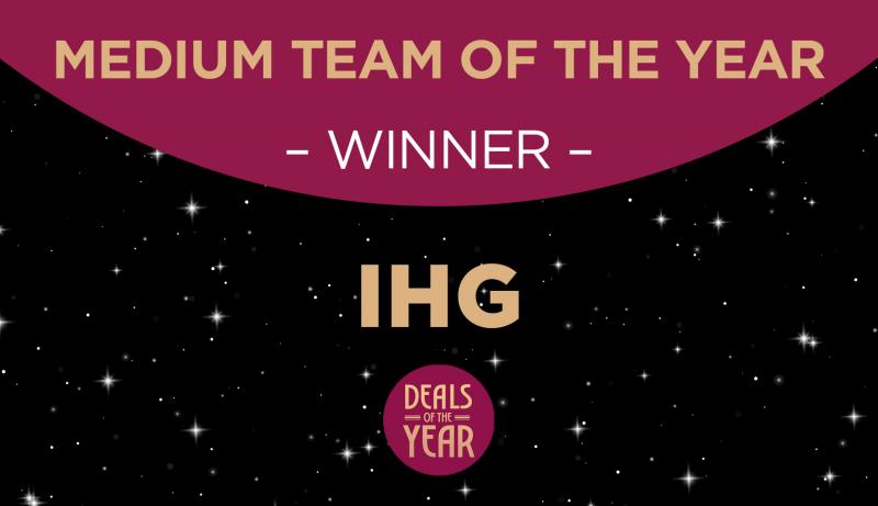 Medium treasury team winner - IHG