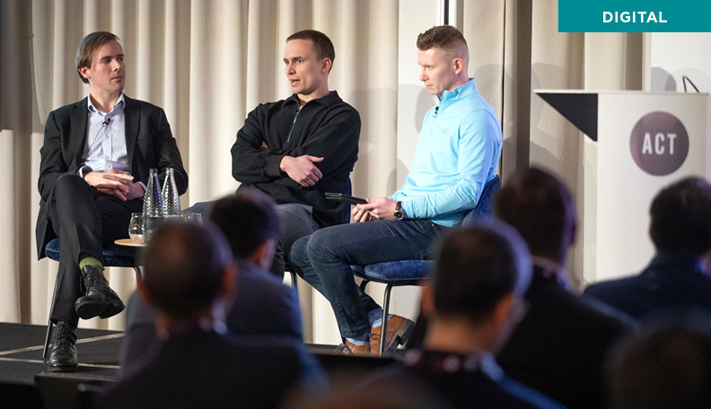 As Tom Rhodes (pictured above, centre), chief legal officer of UK stablecoin startup Agant