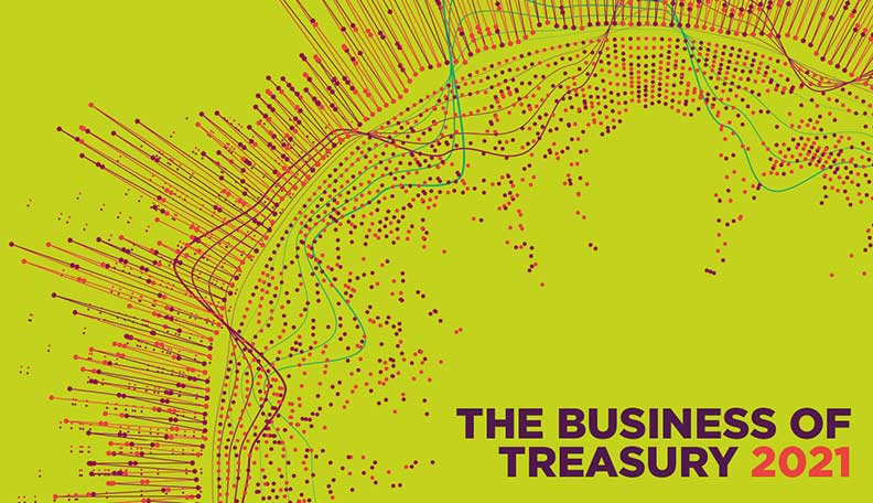 Image of the cover of The Business of Treasury 2021 report