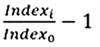 Simplified index formula 