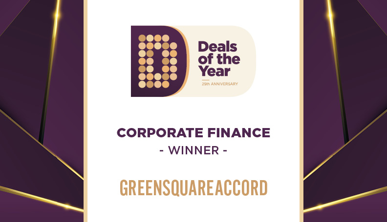 Image of DoTY badge announcing GreenSquareAccord as the winner