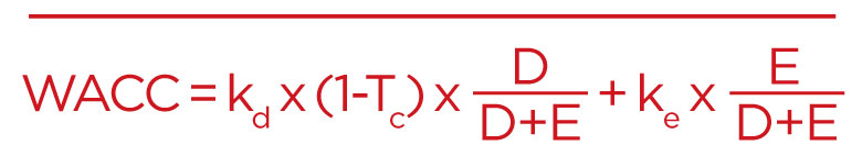 WACC formula