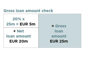 gross loan amount check
