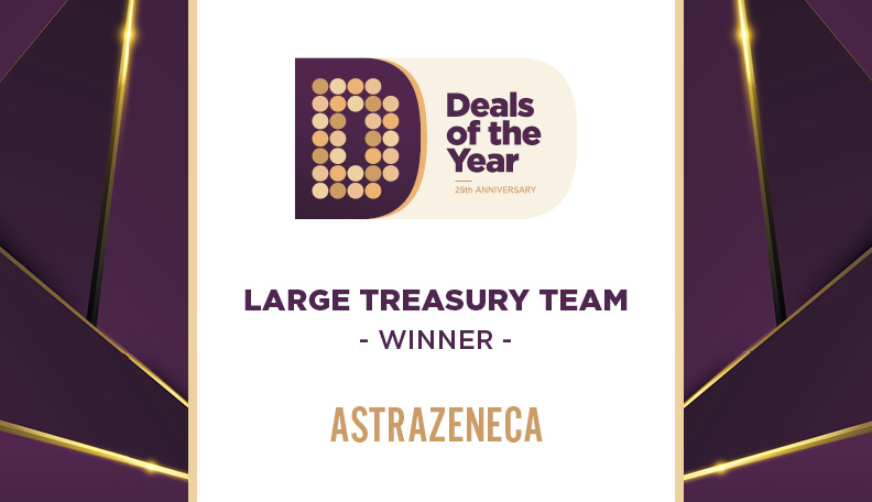 Image of DoTY badge announcing AstraZeneca as the winner