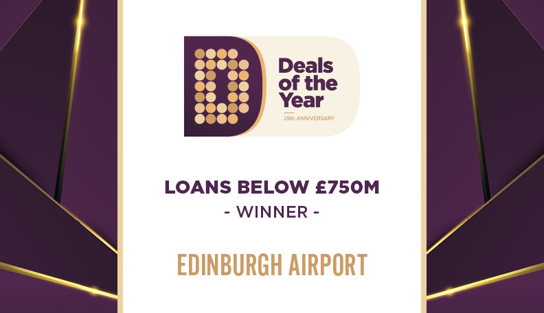 Image of DoTY badge announcing Edinburgh Airport as the winner