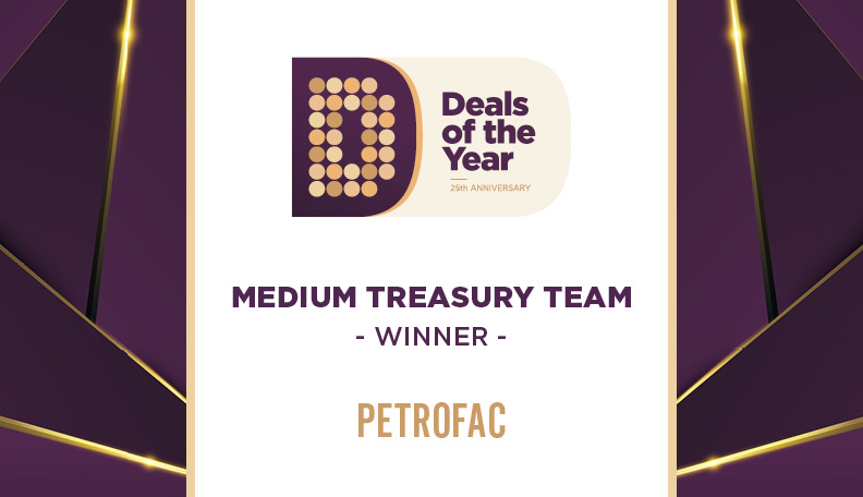 Image of DoTY badge announcing Petrofac as the winner