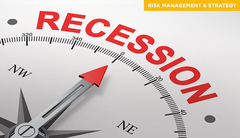 Image of a recession compass