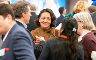Association of Corporate Treasurers' members networking at a treasury conference