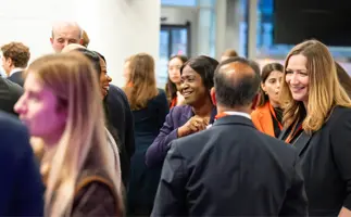 Association of Corporate Treasurers' members networking at a treasury conference