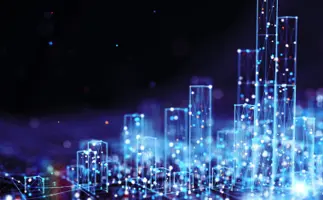 Training - digital assets training course, showing digital finance graphs